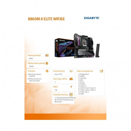 Motherboard B860M A ELITE WIFI6E
