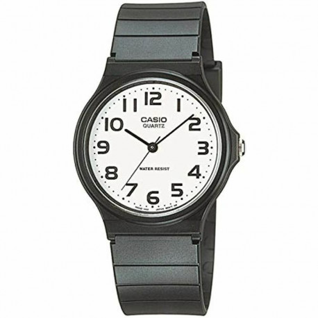 Unisex Kell Casio MQ-24-7B2LEG Valge Must (Ø 34 mm)