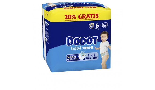 DODOT ETAPAS talla 6 pañales 13-18 kg 66 u