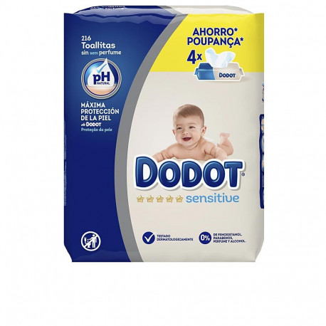 Dodot niisked salvrätikud Sensitive PH natural 216u