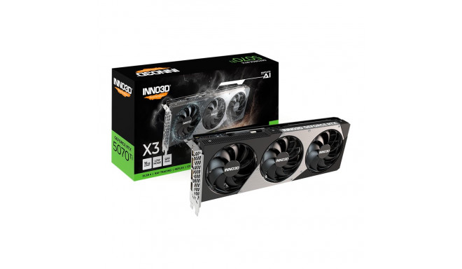 INNO3D NVIDIA RTX 5070 Ti X3 OC 16GB GDDR7 256 bit, 2482MHz / 28Gbps, 3x DP, 1x HDMI, 3 fan 2 slots