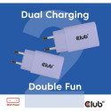 "Club3D Lifestyle Ladegerät USB-C 30Watt. 2Stk lila retail"