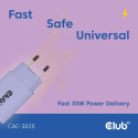 "Club3D Lifestyle Ladegerät USB-C 30Watt. 2Stk lila retail"
