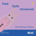 "Club3D Lifestyle Ladegerät USB-C 30Watt. 2Stk pink retail"