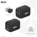 "Club3D Ladegerät 2xUSB Typ C. 1xUSB Typ A. PD 65W. GaN retail"