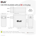 "Club3D Ladegerät 1xUSB Typ C PD 140W. GaN retail"