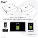 "Club3D Ladegerät 3xUSB Typ C. 1xUSB Typ A. PD 132W. GaN retail"