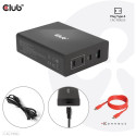 "Club3D Ladegerät 3xUSB Typ C. 1xUSB Typ A. PD 132W. GaN retail"