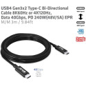 "Club3D Kabel USB 4 Typ C PD 240W / 8K / 40Gbps 3m St/St"