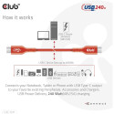 "Club3D Kabel USB 2 Typ C PD 240W / 480Mb 1m St/St"