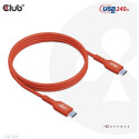 "Club3D Kabel USB 2 Typ C PD 240W / 480Mb 1m St/St"