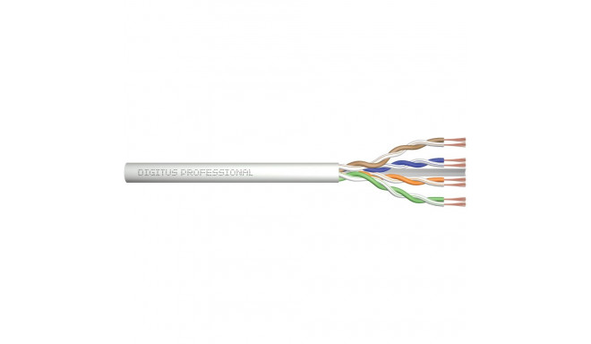 "DIGITUS CAT 6A U/UTP Twisted Pair Roh-Patchkabel,100m,grau"