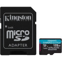 "CARD KINGSTON 128GB microXC Canvas Go Plus Gen4 200MB/s A2 U3 V30 Card + Adapter"