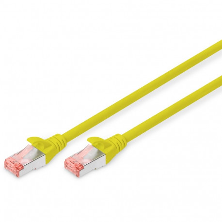"DIGITUS Patchkabel Cat6 S/FTP 2xRJ45 5.0m gelb Hebelschutz Polybeutel"