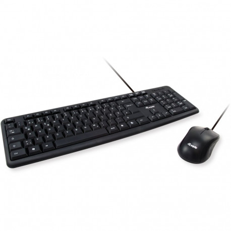 "Equip Kabelgebundene Kombi Keyboard+Mouse. schwarz. italieni"