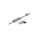 "4smarts 5 in1 Universal Mulitport USB Hub spacegrau"