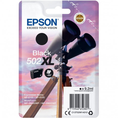 "Epson Tinte 502XL C13T02W14010 Schwarz bis zu 550 Seiten"