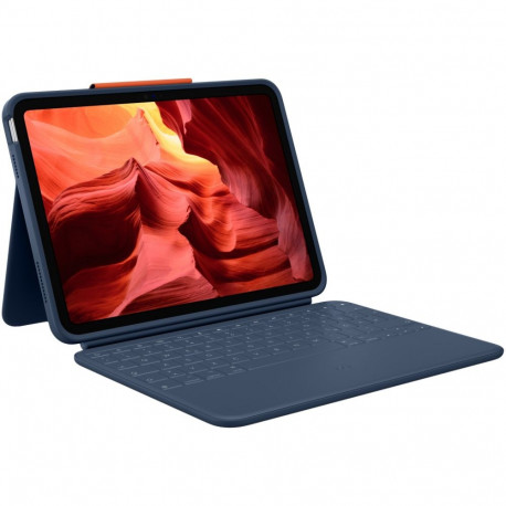 Logitech Rugged Combo 4 iPad 10. põlvkonna jaoks, klassikaline sinine (FRA)