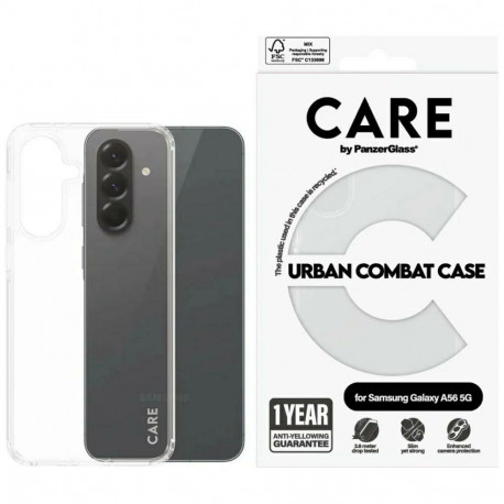 CARE by PanzerGlass Flagship Urban Combat Case for Samsung Galaxy A56 5G - Transparent