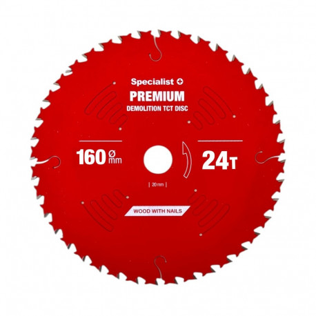 Cutting disc 160x24Tx20mm, Demolition PREMIUM, SPECIALIST+