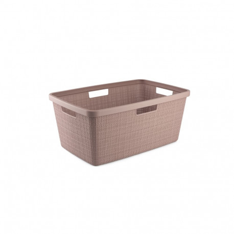 pesukorv jute 46L 59x39x26cm roosa