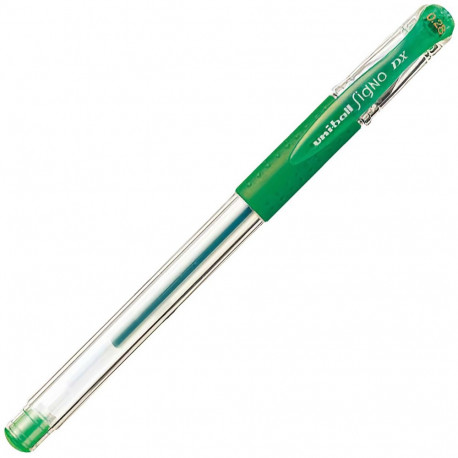 Gel pen with cap UNI-BALL Signo DX UM-151 0.38mm green