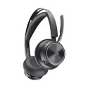 POLY Voyager Focus 2 Microsoft Teams sertifitseeritud USB-C-C peakomplekt + USB-C/A adapter