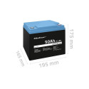 Qoltec 53704 LiFePO4 lithium iron phosphate battery | 12.8V | 50Ah | 640Wh | BMS