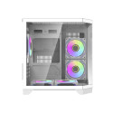 Darflash FT350 computer case + 5 aRGB fans (white)
