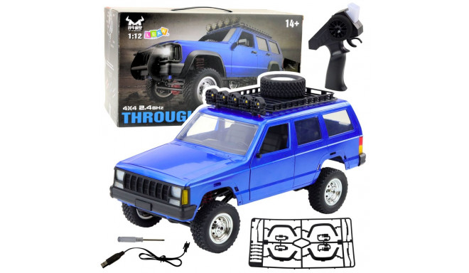 Samochód Terenowy MN78 Zdalnie Sterowany RC Napęd 4x4 Niebieski 1:12