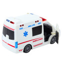 Karetka ambulans kaugjuhitav RC tuled helid 1:20 valge