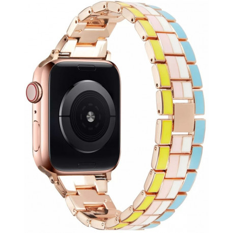 Trendybay kellarihm Apple Watch 38/42mm, metall vikerkaar