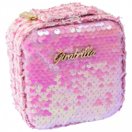 Mini makeup suitcas light pink