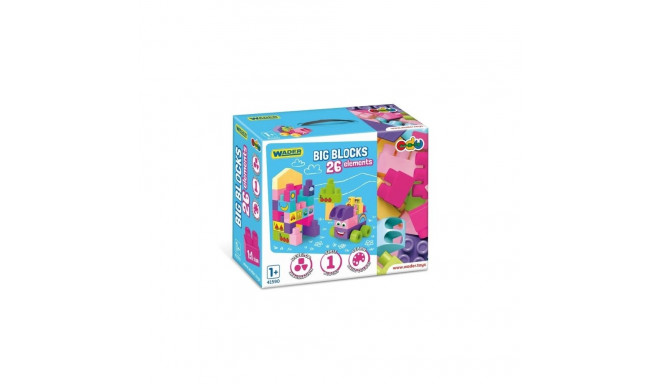 Big Blocks 26 pcs. pink