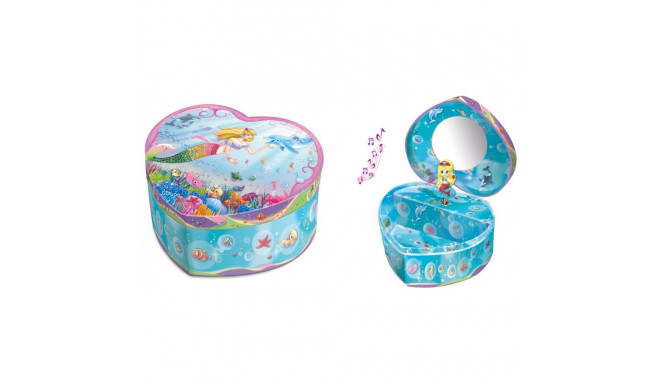 Pulio Pecoware Heart-sha ped music box - Mermaid