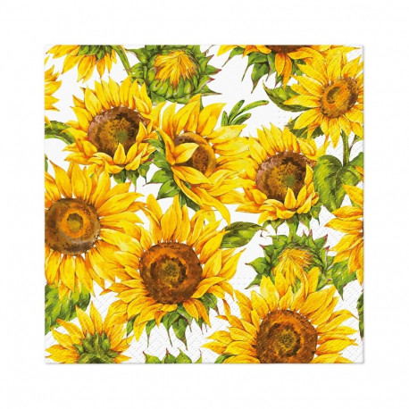 NAPKINS PAPER DAN SUNFLOWE 33X33CM 20PCS