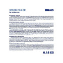 WOOD FILLER EXTERIOR BRIKO WHITE 0.48KG