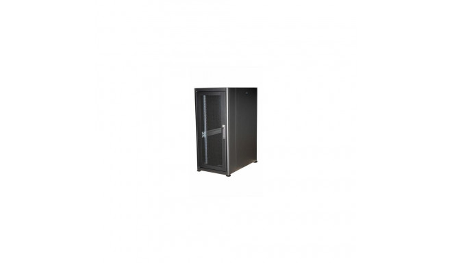 Equip Basic Flex 19&#039; Cabinet, 26U, 600X1000MM, Perforated Front Door, RAL9005 Black