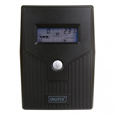 Digitus DN-170064-LCD uninterruptible power supply (UPS) Line-Interactive 0.8 kVA 480 W 2 AC outlet(