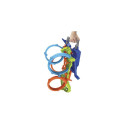 Hot Wheels Action 4-Loop Crash Out Track Set with Motorized Booster &amp; 1:64 Scale Toy Car