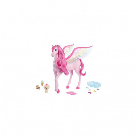 Barbie A Touch of Magic Pink Pegasus with Puppy, Winged Horse Toys with Lights and Sounds