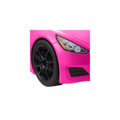 Barbie Pink Convertible Vehicle Toy with Rolling Wheels