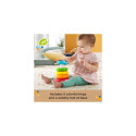 Fisher-Price Rock-a-Stack Ring Stacking Toy for Infants, Made with Plant-Based Materials