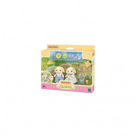 Sylvanian Families Blossom Gardening Set - Flora Rabbit Sister &amp; Brother