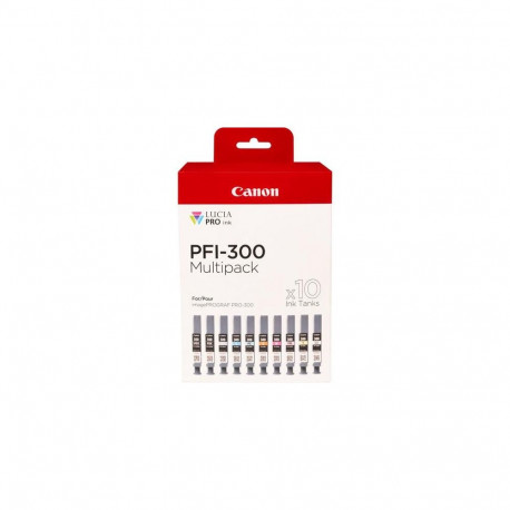 Canon PFI-300 ink cartridge 10 pc(s) Original Black, Blue, Cyan, Grey, Magenta, Photo black, Photo m