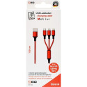 2GO 797150 USB cable 1.5 m USB B USB C/Micro-USB B/Lightning Red