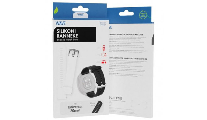 Wave WAVE-SB-UNI-20-BK watch part/accessory Watch strap