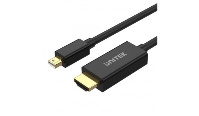 UNITEK V1152A video cable adapter 2 m Mini DisplayPort HDMI Black