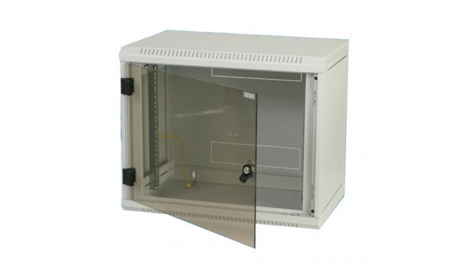 Triton 19" Rack Wall-mount 18U/500 glass door Wall mounted rack Grey