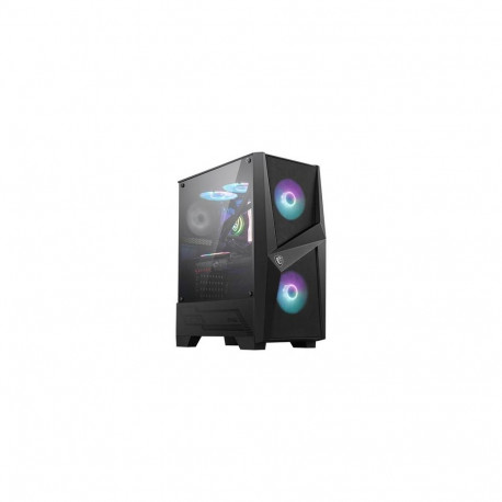 MSI MAG FORGE 100R Mid Tower Gaming Computer Case &#039;Black, 2x 120mm ARGB PWM Fan, 1x 120mm F